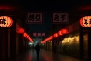 《旧唱片》火车站月台对峙场景，两人隔着一段距离